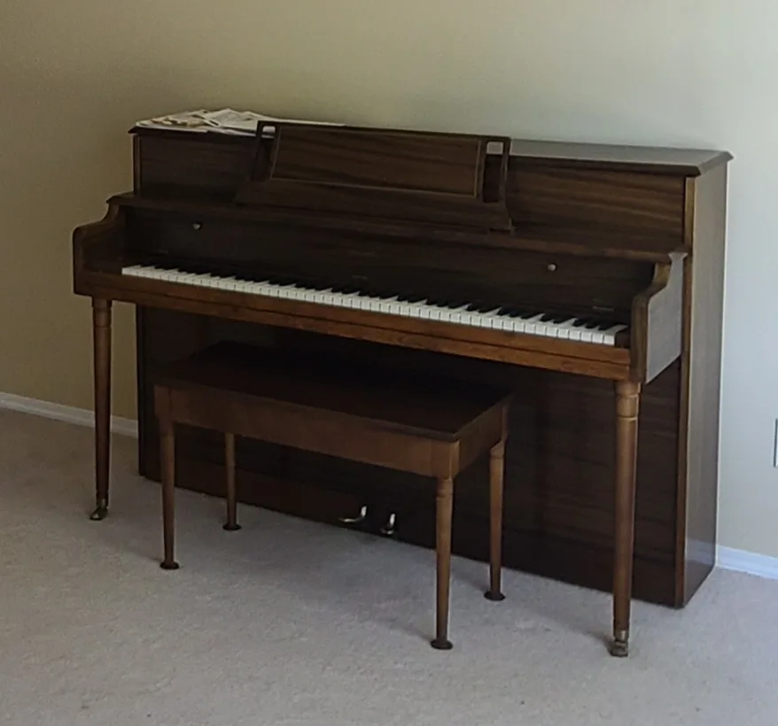 Willis & Co. Handel Upright Piano with bench thumbnail