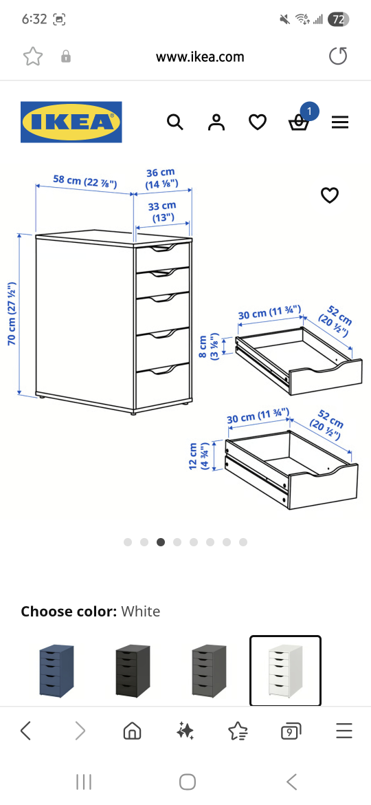 IKEA White 5-Drawer Dresser - photo 2