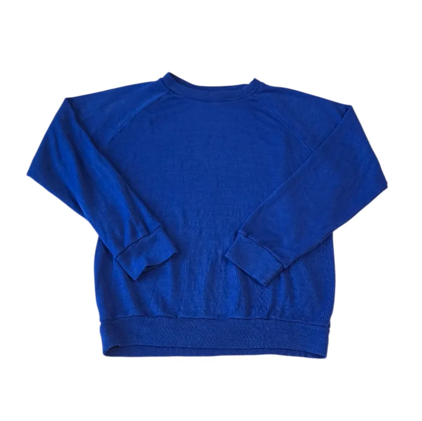 Vintage 80s Blue Sweater Small thumbnail