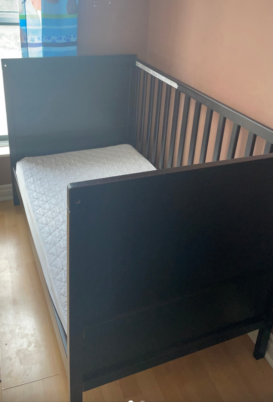 Dark Brown Ikea Baby Crib