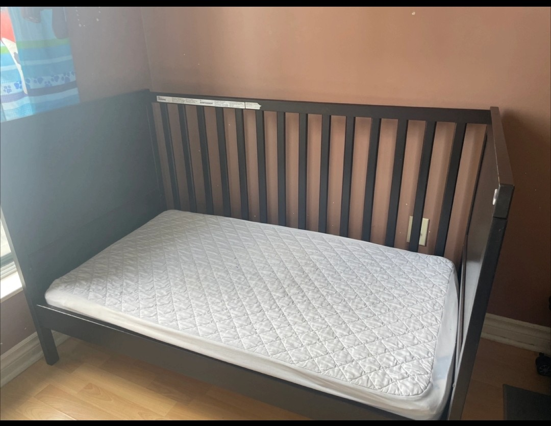 Dark Brown Ikea Baby Crib - photo 2