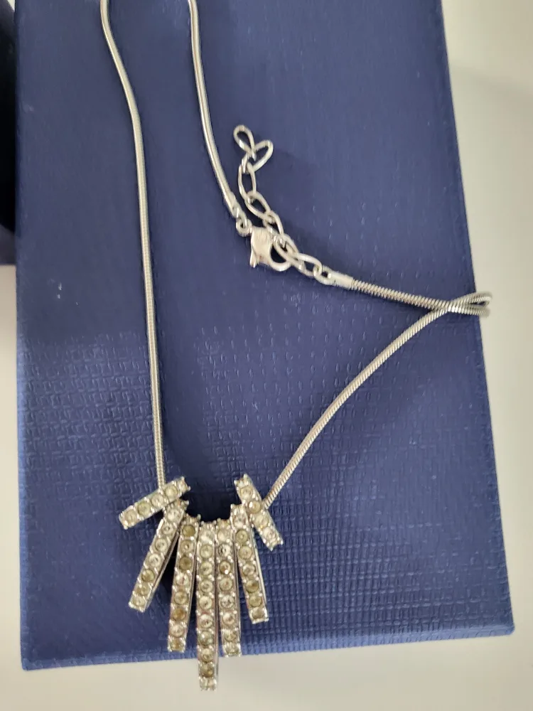 Swarovski Silver Necklace with Box thumbnail