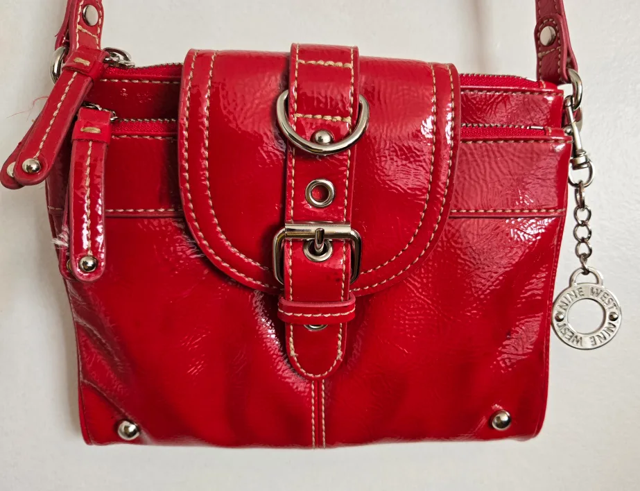 Fashion NINE WEST Red Crossbody/Purse/Pochette Bag