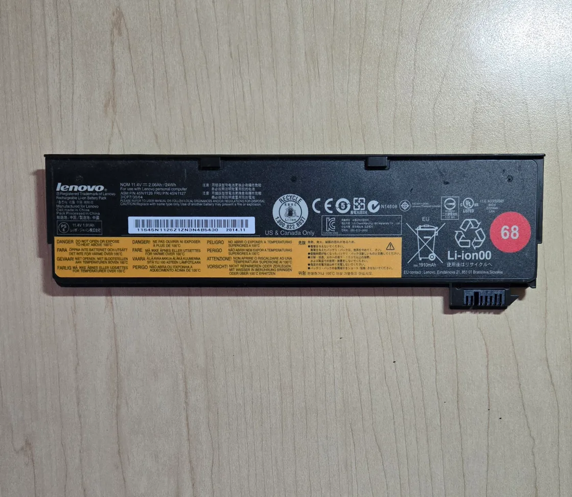 Lenovo Laptop Battery - Model 45N1126 thumbnail