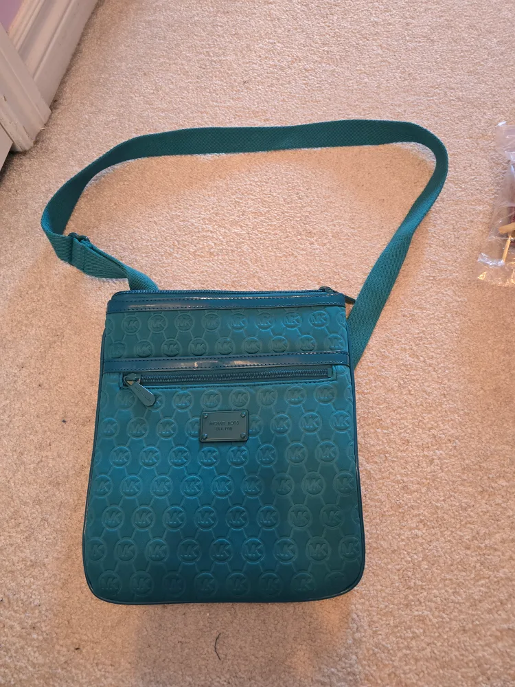 Michael Kors Teal Crossbody Bag thumbnail