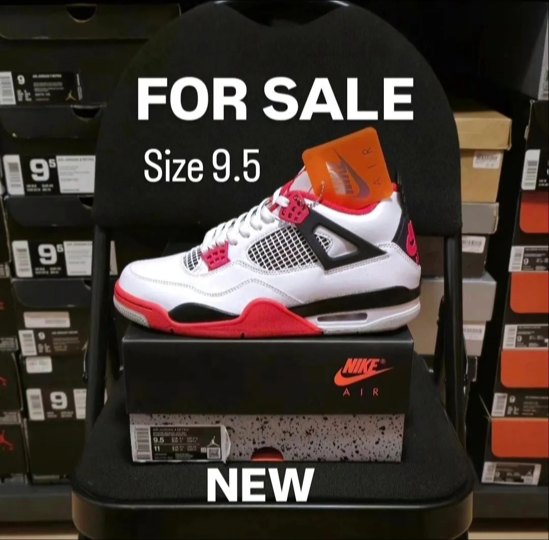 Air Jordan 4 fire red size 9.5 thumbnail