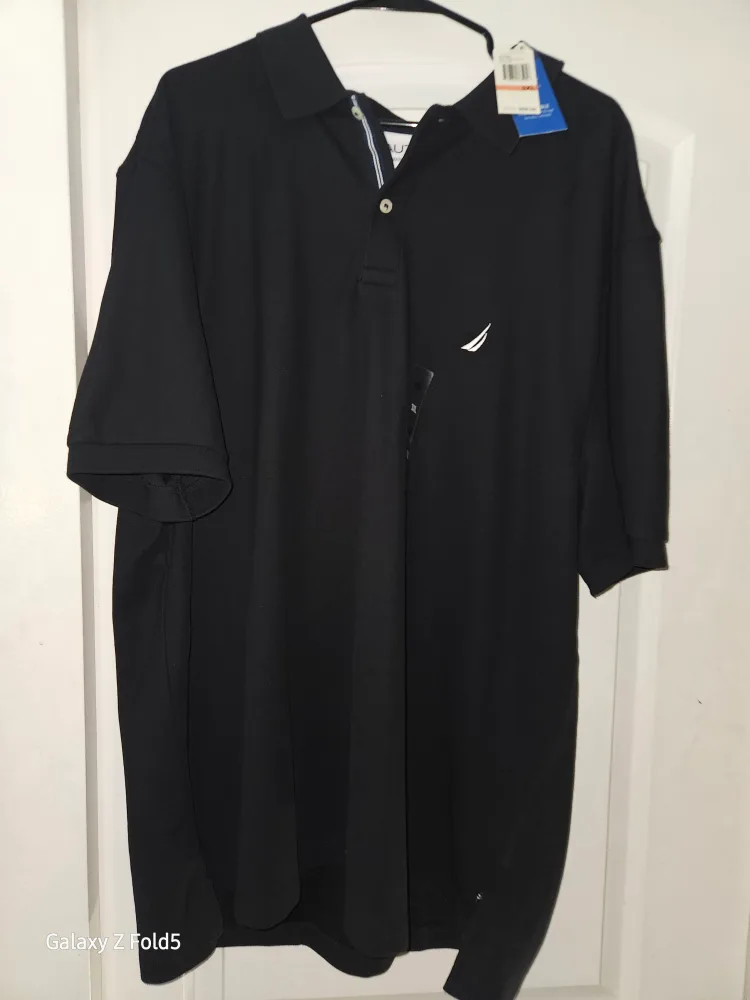 Nautica Deck Polo - Black, 3XL, New with Tags image indicator(4)