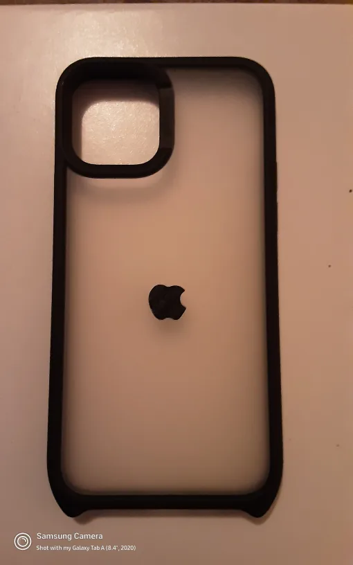 iPhone  12 / 12 pro Case - Black Bumper, Clear Back, new thumbnail