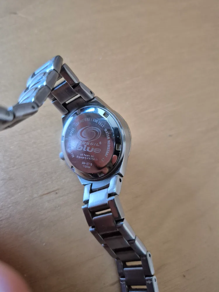 Fossil Blue Woman's Watch: Stainless Steel, Date, 3-hand, Pink image indicator(7)