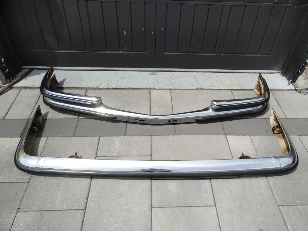 Mercedes benz W116 OEM European bumpers Euro spec 280SE 350SE thumbnail