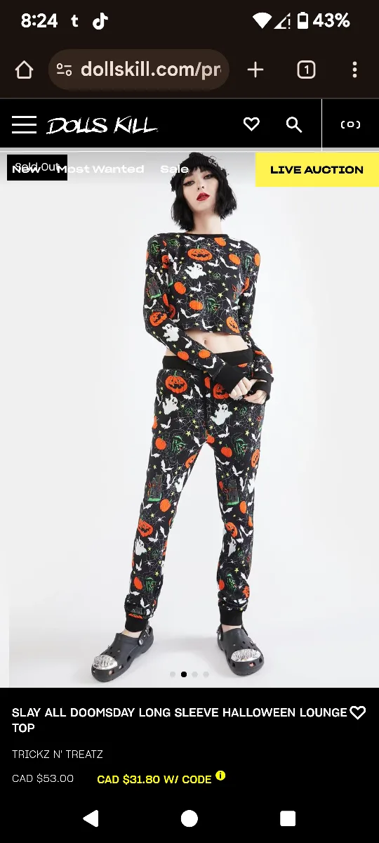 Dollskill Trickz N' Treatz Halloween Top image indicator(3)