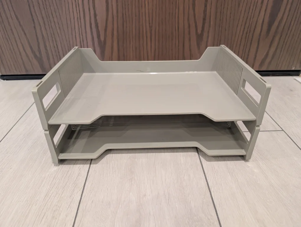 Grey Plastic Desk Organizer thumbnail