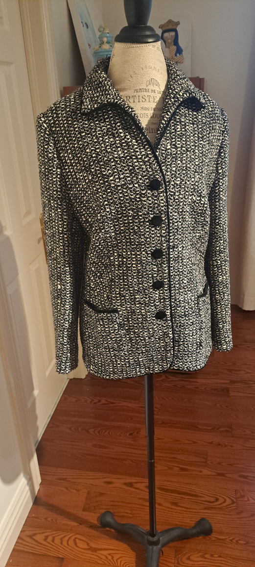 Black & White Tweed Blazer - photo 5