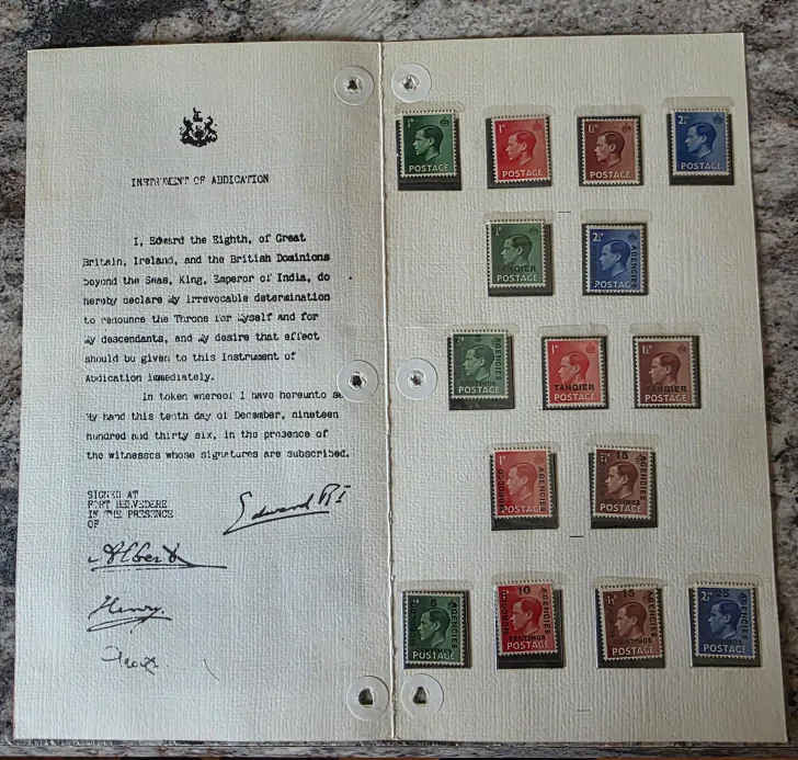 Vintage Stamp Collection - King Edward VIII thumbnail