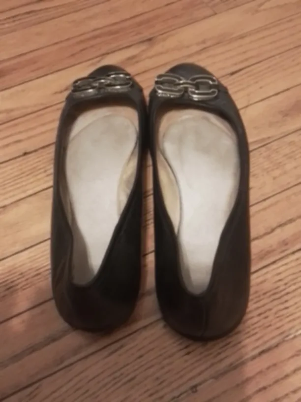 Coach Black Leather Ballet Flats image indicator(2)