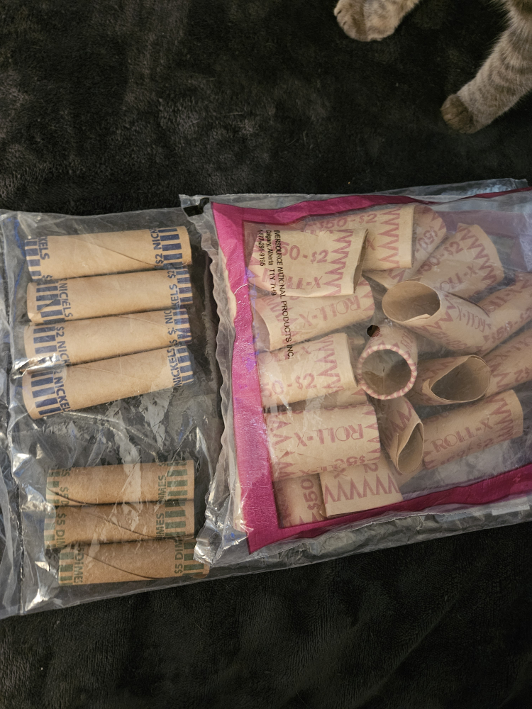 Coin Rollers - Toonies, Nickels & Dimes
