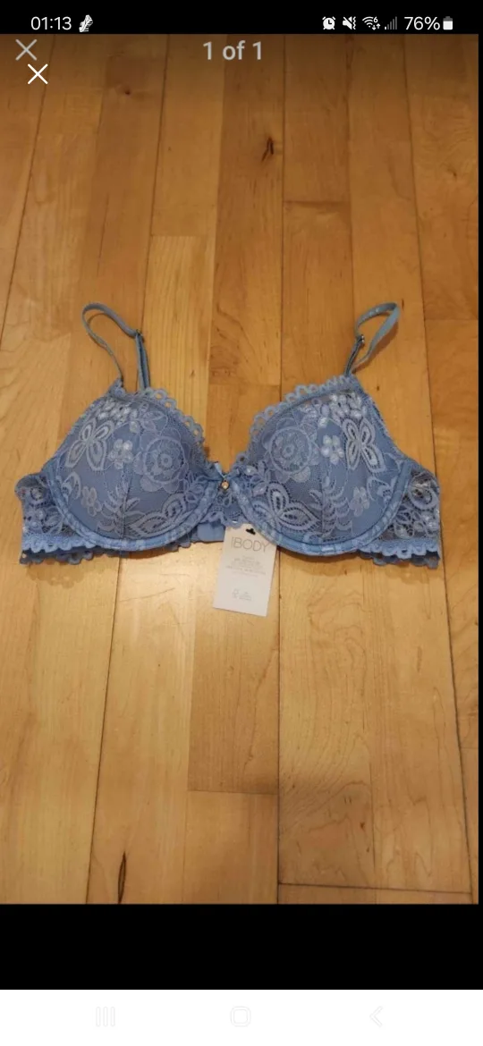 Cotton On Light Blue Lace Bra (Brand New With Tag) thumbnail