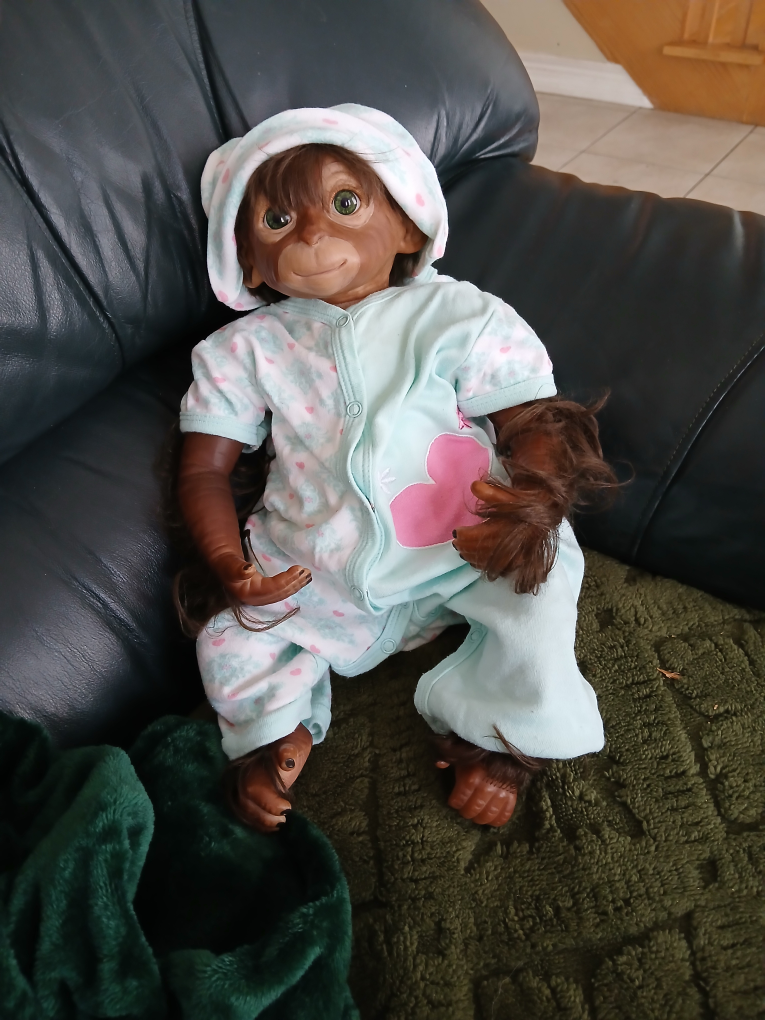 Reborn Monkey Doll with Outfit - photo 2