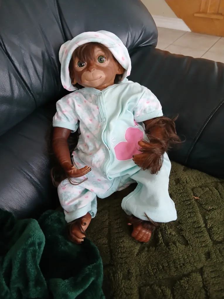 Reborn Monkey Doll with Outfit image indicator(2)