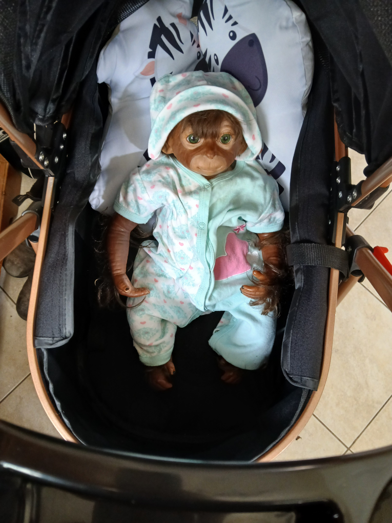Reborn Monkey Doll with Outfit - photo 3