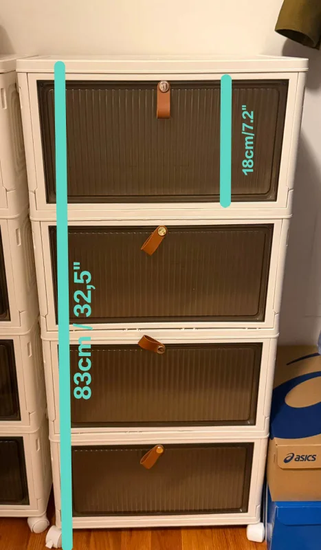 4-Tier Rolling Storage Cart - 83cm Height thumbnail