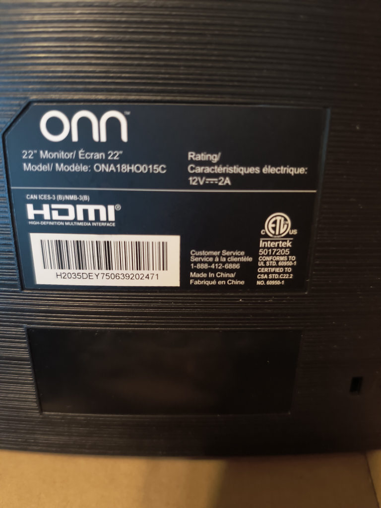 Onn 22" Monitor ONA18HO015C - photo 5