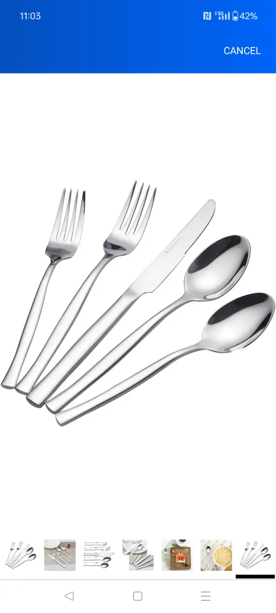 Stainless Steel Silverware Set thumbnail