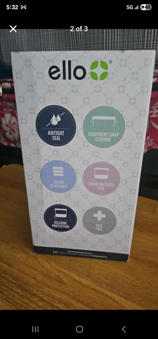 Ello Airtight Pantry Perfection 3-Piece Canister Set - New image indicator(3)