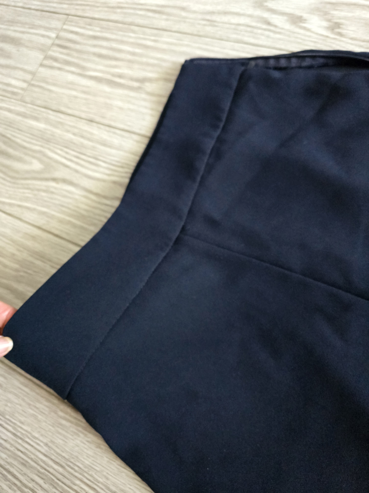 Zara Woman Navy Blue Wide Leg Pants - Size XS - photo 2