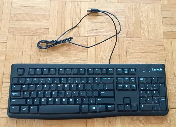 Logitech K120 Wired Keyboard - Black thumbnail