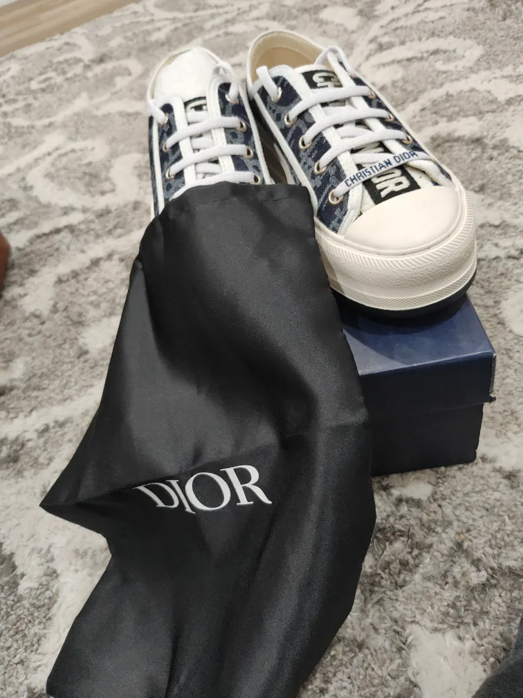 Dior Denim Print Platform Sneakers image indicator(2)