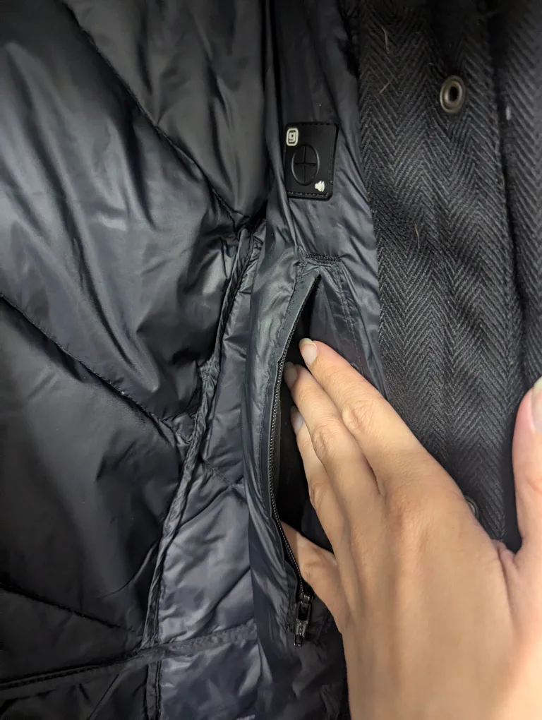 Gotcha Glacier Black Herringbone Coat image indicator(3)