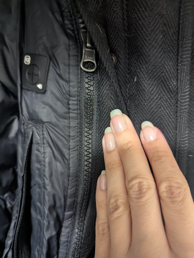 Gotcha Glacier Black Herringbone Coat image indicator(5)