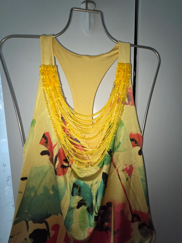 Yellow Halter Top Dress image indicator(9)