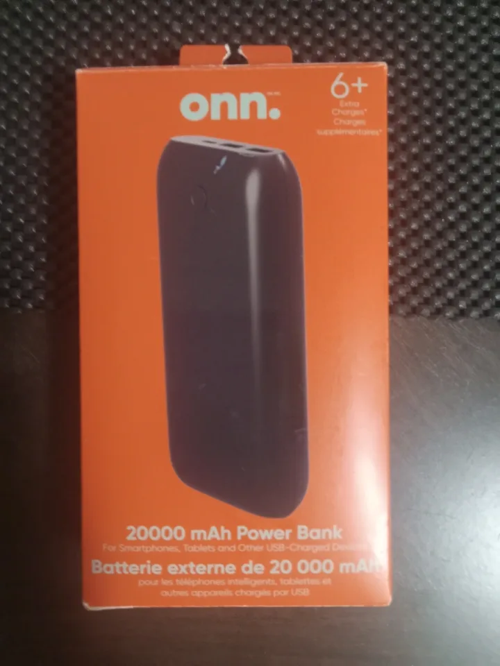 Onn. 20000 mAh Power Bank - New in Box! thumbnail