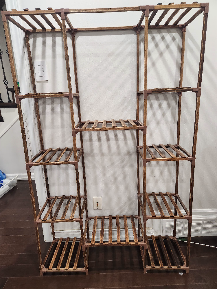 Wooden Plant Stand Shelf