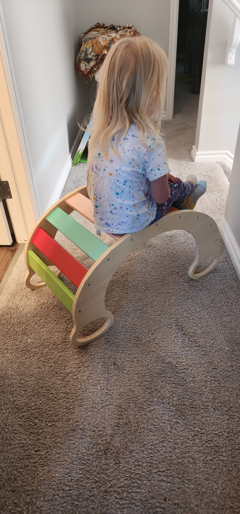 Colorful Wooden climbing/rocker - photo 3