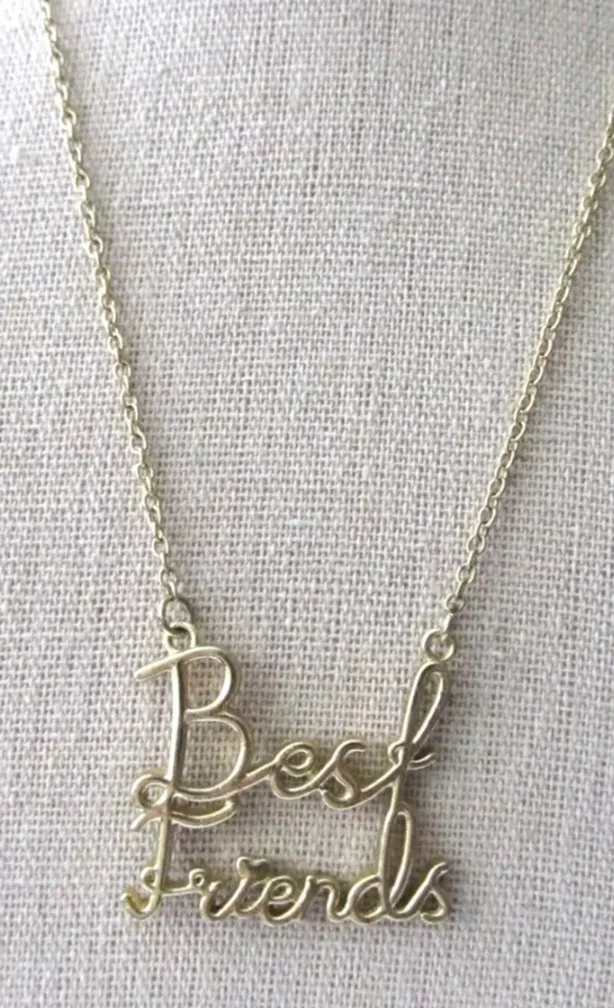Best Friends Script Necklace thumbnail