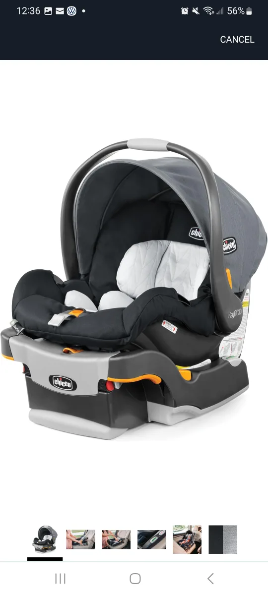 Chicco KeyFit 30 ClearTex Infant Car Seat - Pewter/Grey thumbnail