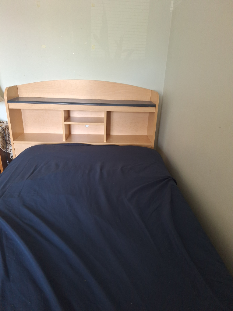 Twin Single Bed with Headboard Storage - photo 3