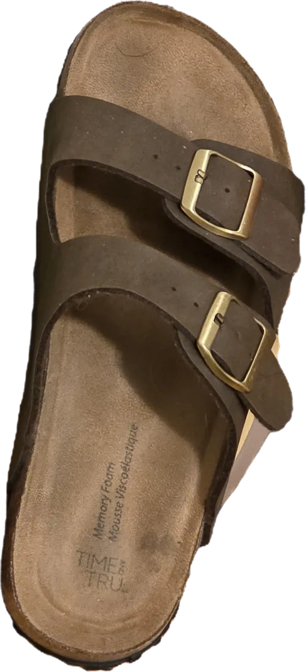 Time & Tru Memory Foam Sandals ✨️FREE✨️ thumbnail