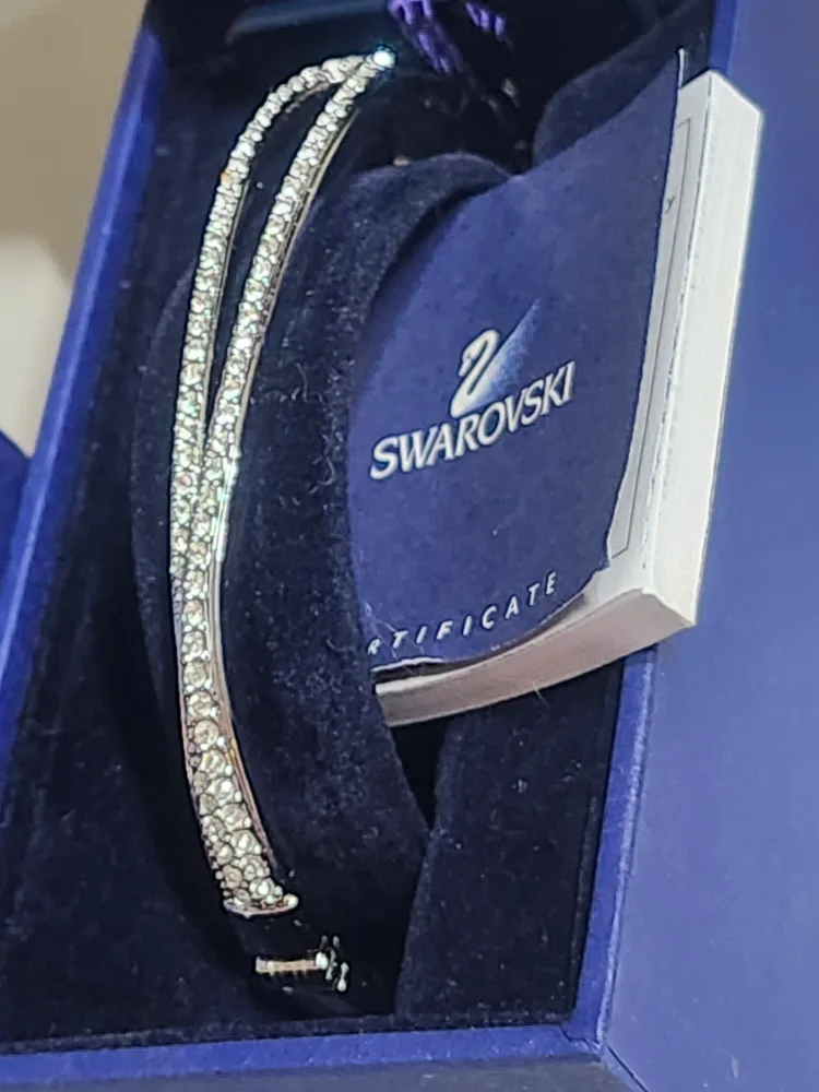 Swarovski Crystal Bangle with Box - New thumbnail