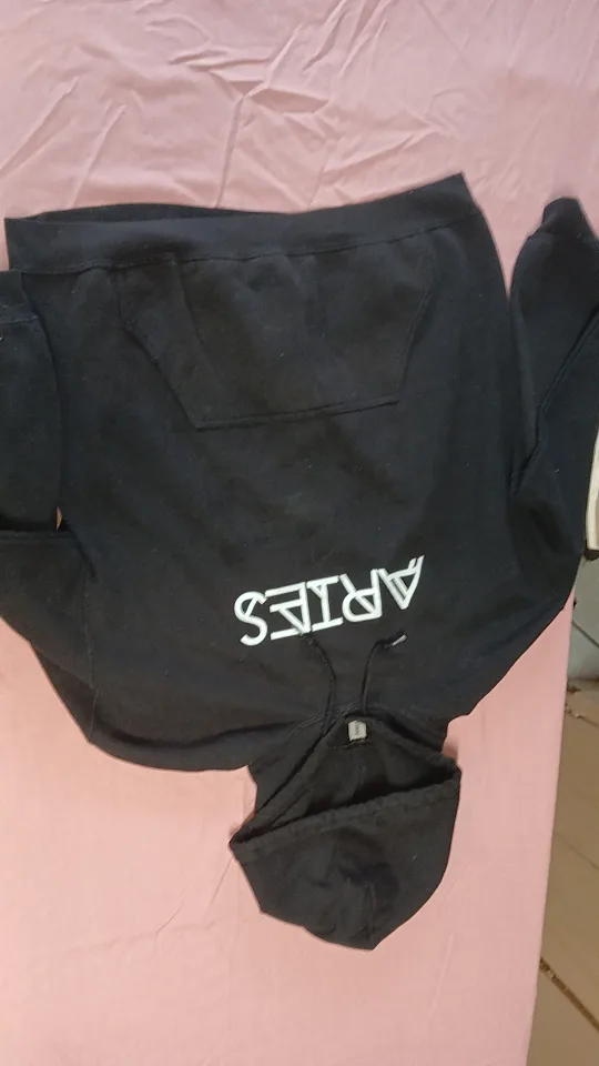 Aries Black Hoodie thumbnail
