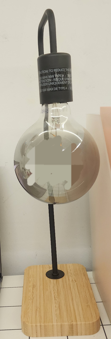 IKEA TVÄRHAND Table Lamp - Black | with 2 bulbs - photo 2