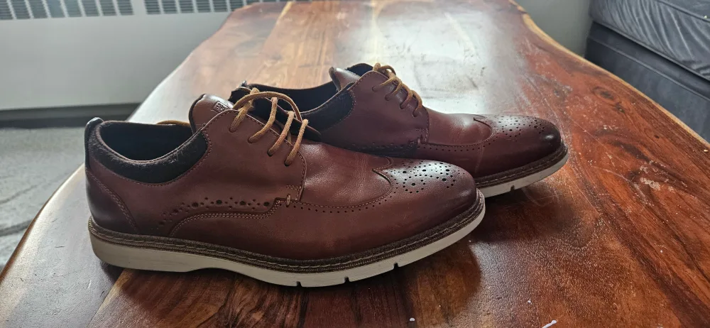 Brown Leather Wingtip Dress Shoes image indicator(2)