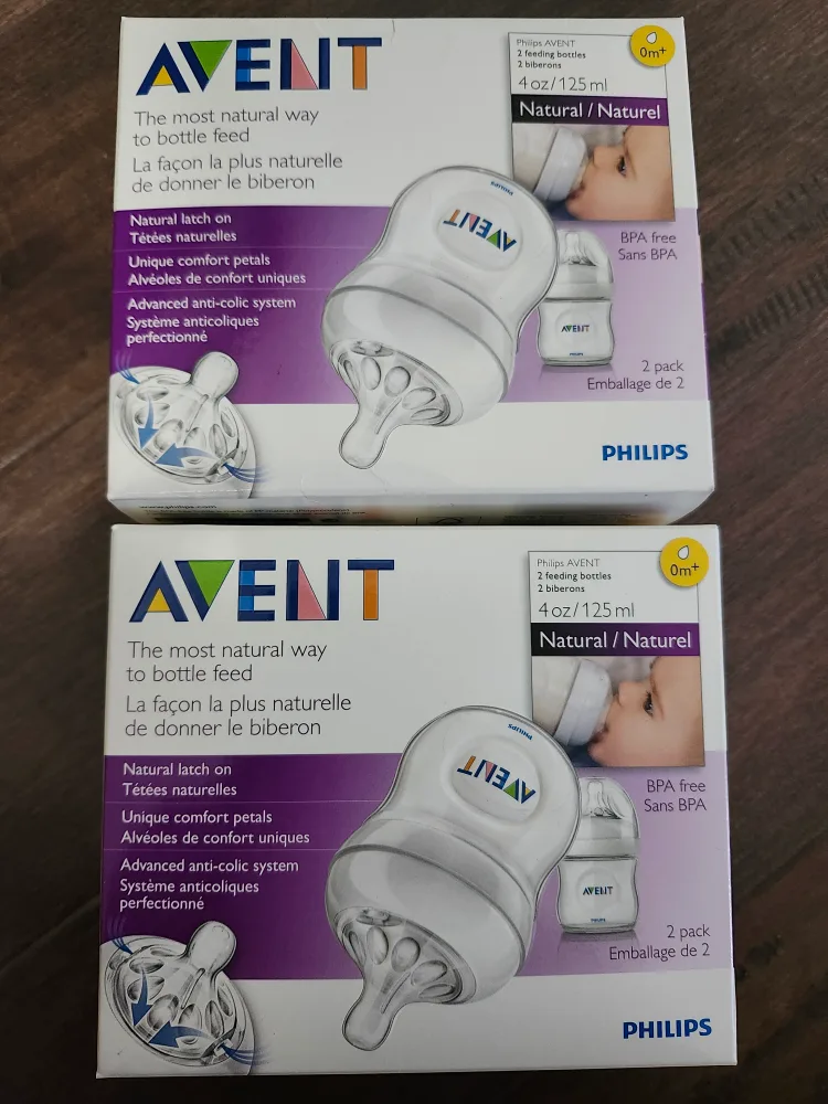Philips Avent Natural Baby Bottles, 4oz, 2-Pack thumbnail
