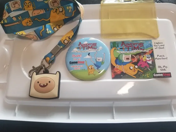 RARE ~ Adventure Time Merch: Pin + card + lanyard thumbnail