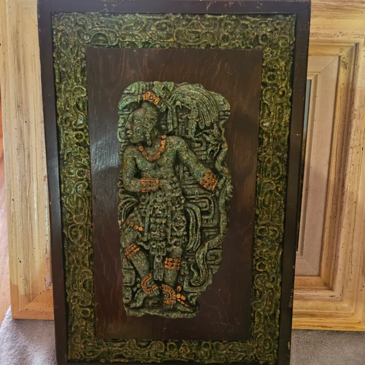 Plag Stone Wall Malachite  Aztec ART thumbnail