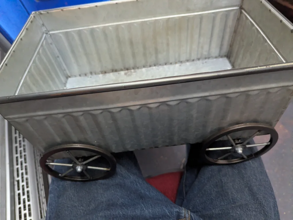 Metal cart galvanized decor wagon image indicator(3)