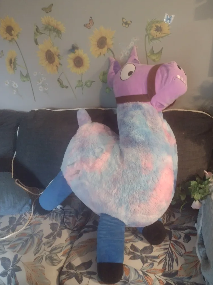 Llama Plush Toy - Blue, Pink, and Purple thumbnail